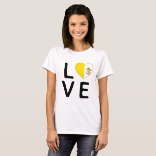 Love - Vatican City Flag T-Shirt