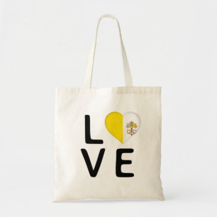 Love - Vatican City Flag Tote Bag