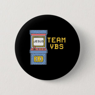 Love Vbs 2024 Video Game Vacation Bible School Ret 6 Cm Round Badge