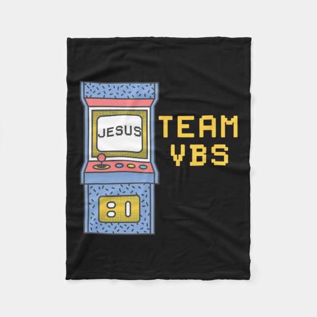 Love Vbs 2024 Video Game Vacation Bible School Ret Fleece Blanket (Front)