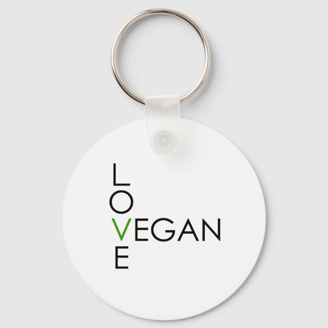 Love Vegan Key Ring (Front)