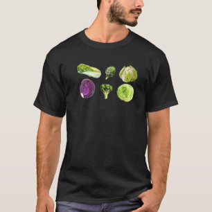 Love Veggies Green Vegetables Cute Healthy Salad F T-Shirt