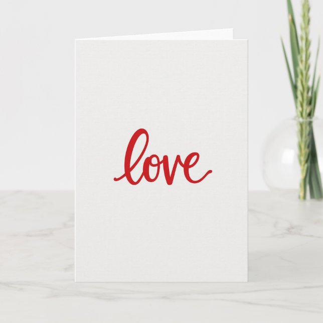 Love Vermilion Pattern Card (Front)