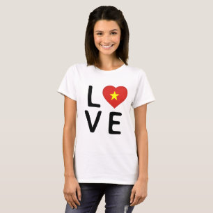 Love - Vietnam Flag T-Shirt