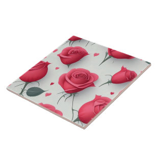 Love Vintage Modern Rose Collection Tile