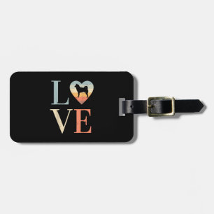 Love Vintage Siberian Husky Gift Valentines gift Luggage Tag