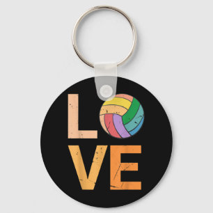 Love Volleyball Best Fun Birthday Present for Girl Key Ring