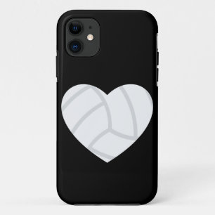 love volleyball heart sports athletic Case-Mate iPhone case