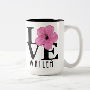 LOVE Wailea Pink  15oz Two-Tone Coffee Mug