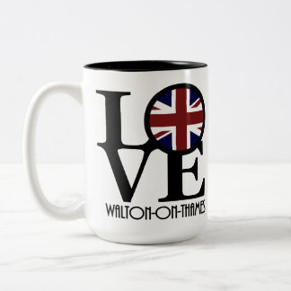LOVE Walton On Thames 15oz Two-Tone Coffee Mug