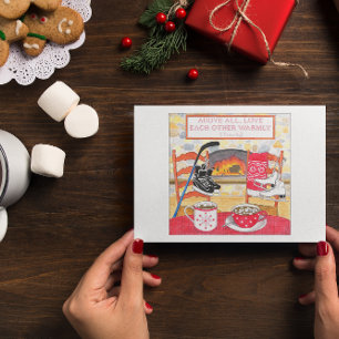 Love Warmly Inspirational Post Card