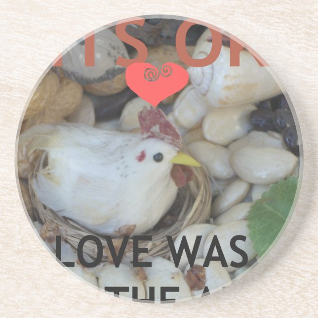 Love was in the Air Coaster (Front)