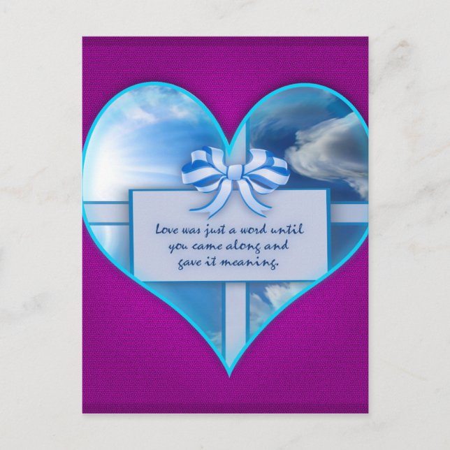 Love Was Just a Word Postcard (Front)