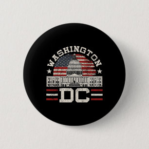 Love Washington Dc Usa Gift Design Idea  6 Cm Round Badge