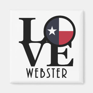 LOVE Webster Texas Magnet