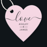 Love Wedding Favour Tag, Heart Wedding Gift Tag<br><div class="desc">These are the perfect little gift tags for your wedding welcome bags or favours. You can customise front and back text,  as well as change the colours.</div>