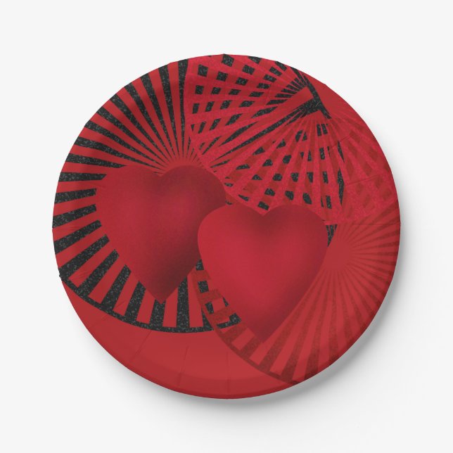 Love ,Wedding Paper Plate (Front)