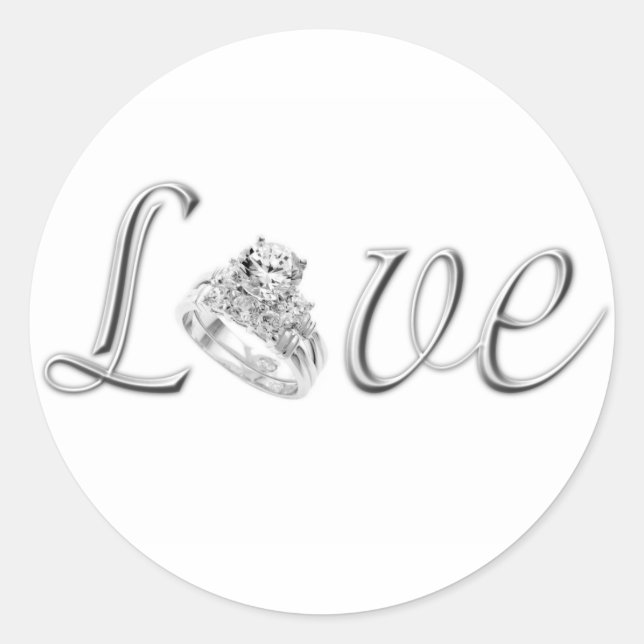 Love Wedding Stickers (Front)