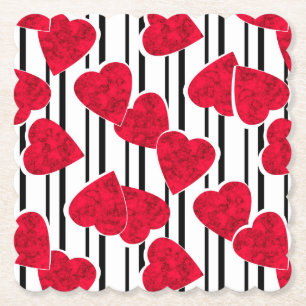 Love, wedding, Valentine's day Paper Coaster