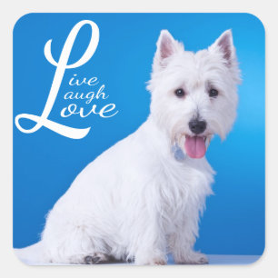 Love West Highland Terrier Puppy Dog Sticker Seal