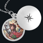 Love Western Cowgirl Keepsake Necklace<br><div class="desc">Create a lasting memory with a silver plated keepsake necklace.  Customise this necklace with your own photo .</div>