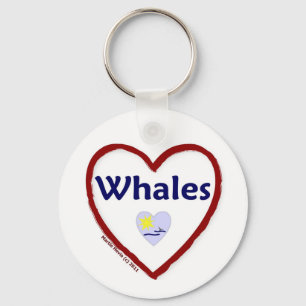 Love Whales Key Ring