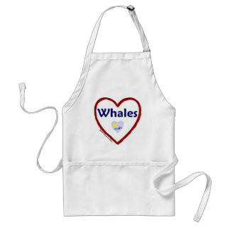 Love Whales Standard Apron