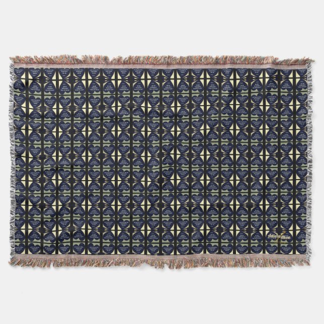 LOVE What U're Doing Decorative Throw -Adiela Akoo Blanket (Front)
