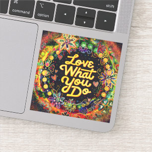 Love What You Do Fun Floral Colourful Inspirivity