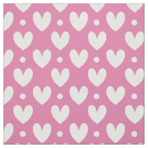 Love White Heart Polka Dots Pattern Pink Wenjr