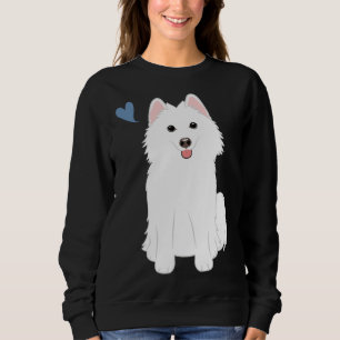 Love White Pomsky Pomeranian Husky Sweatshirt
