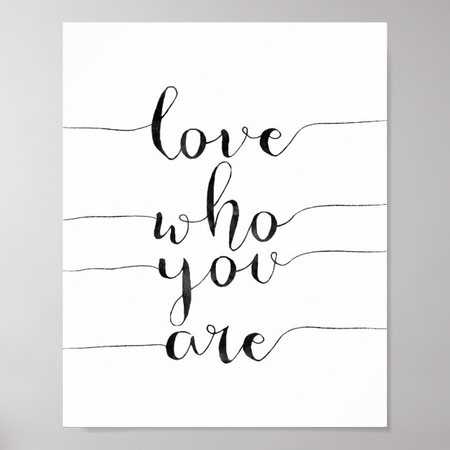 Love Who You Are Poster (Front)