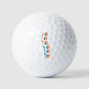 Love Who You Are – Rainbow Lettering Golf Balls