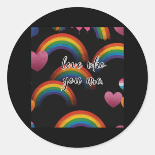 Love Who You Are Rainbow Lgbtq Sticker