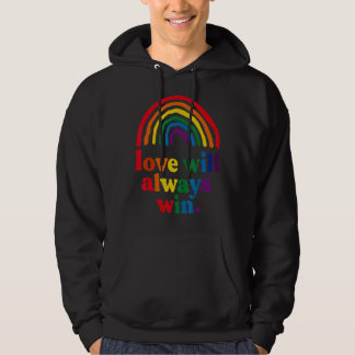 Love Will Always Win Pride Rainbow Kid Child Lgbt Hoodie