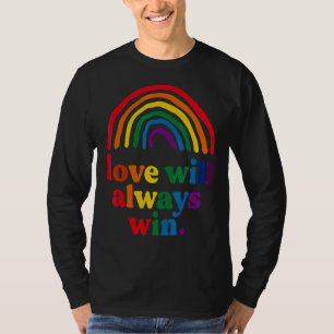 Love Will Always Win Pride Rainbow Kid Child Lgbt T-Shirt