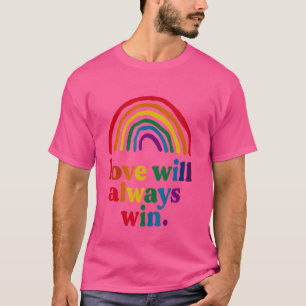 Love Will Always Win Pride Rainbow Kid Child Lgbt T-Shirt