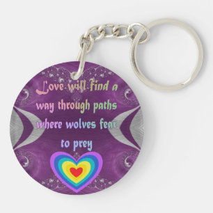 Love will find a way key ring