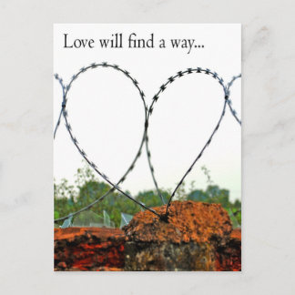 Love will find a way postcard