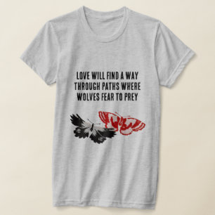 Love Will Find A Way With Vintage Butterflies T-Shirt