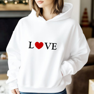 Love Will Save Us Slogan White Hoodie