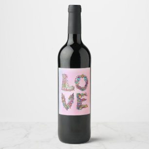 LOVE WINE LABEL