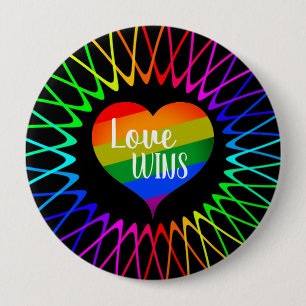 Love Wins 10 Cm Round Badge