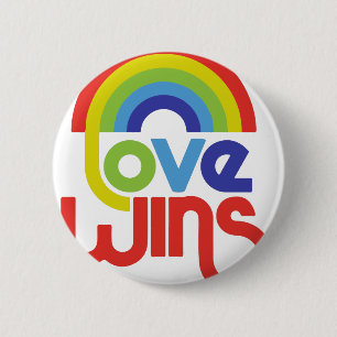 Love Wins 6 Cm Round Badge