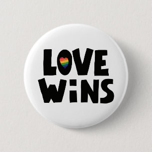 Love Wins 6 Cm Round Badge