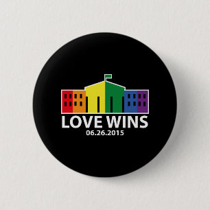 Love Wins 6 Cm Round Badge