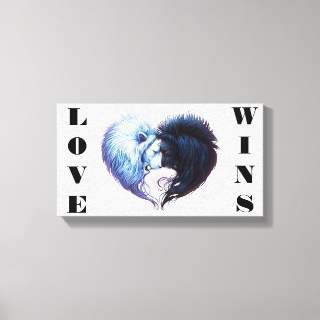 Love Wins Canvas Print (Front)