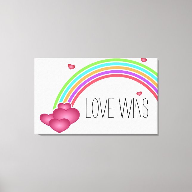 Love Wins Canvas Print (Front)