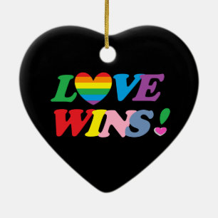 Love Wins! Ceramic Tree Decoration