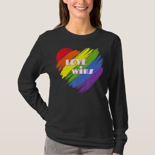 Love Wins  Heart Gay Pride Month Lgbt T-Shirt